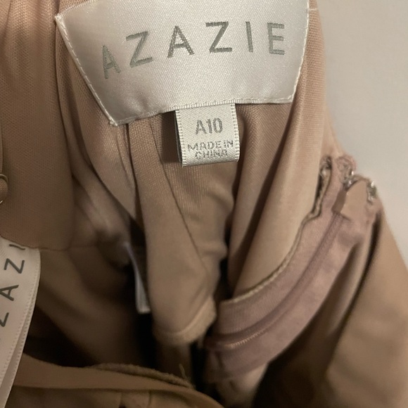 Taupe Azazie Bridesmaid dress - Picture 3 of 3